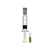 Empty 1ml Glass Syringe with Luer Lock System and Needle Accessories