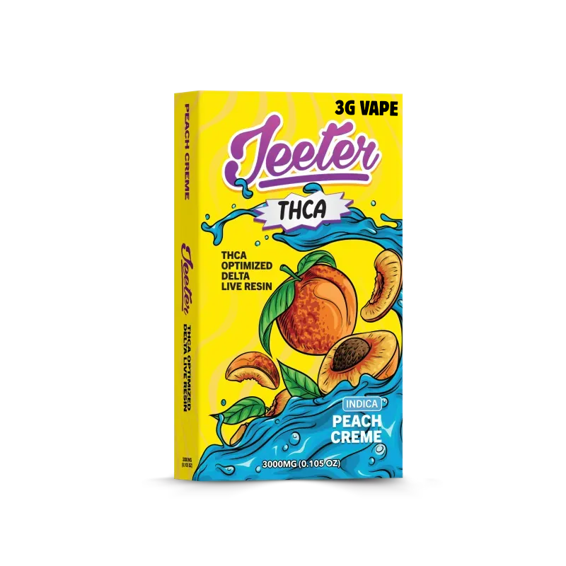 Peach Creme 3G THCA Disposable Vape by Jeeter Ghost Vapors Peach Creme 3G THCA Disposable Vape by Jeeter Ghost Vapors