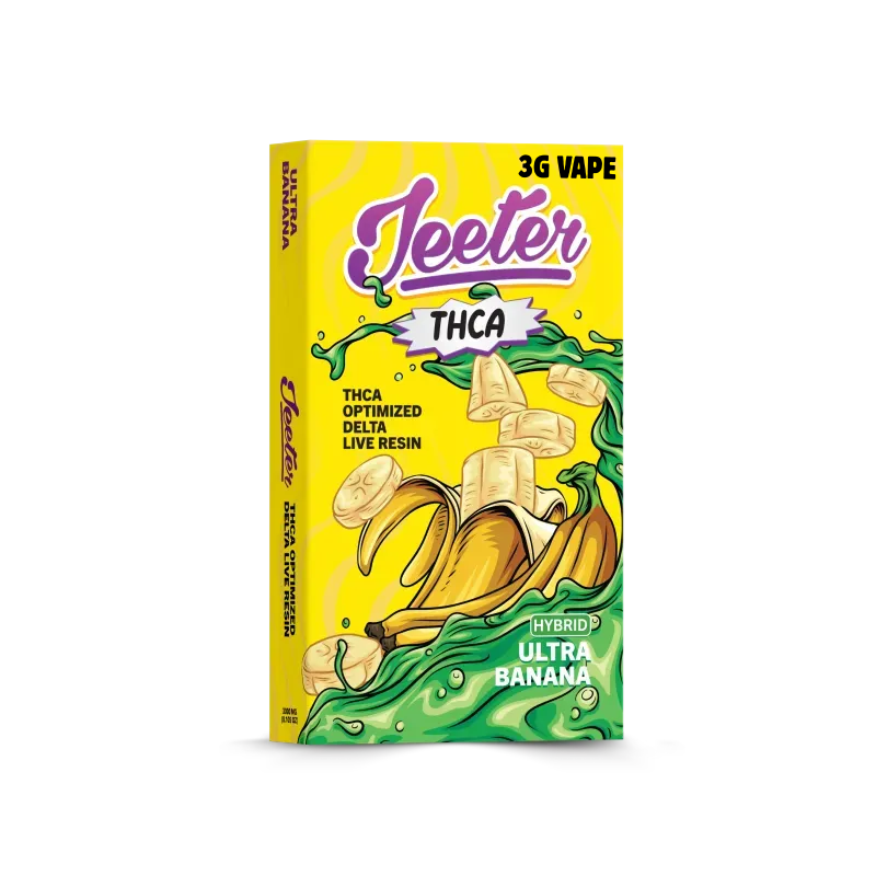 Ultra Banana 3G THCA Disposable Vape by Jeeter Ghost Vapors Ultra Banana 3G THCA Disposable Vape by Jeeter Ghost Vapors
