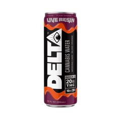 Delta 9 THC Live Resin Cannabis Seltzer Water - 4 Flavor Drinks 1 CAN / Blood Orange Energy