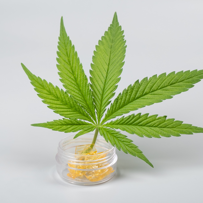 THCA diamonds compared to THC concentrates showing differences in activation and purity