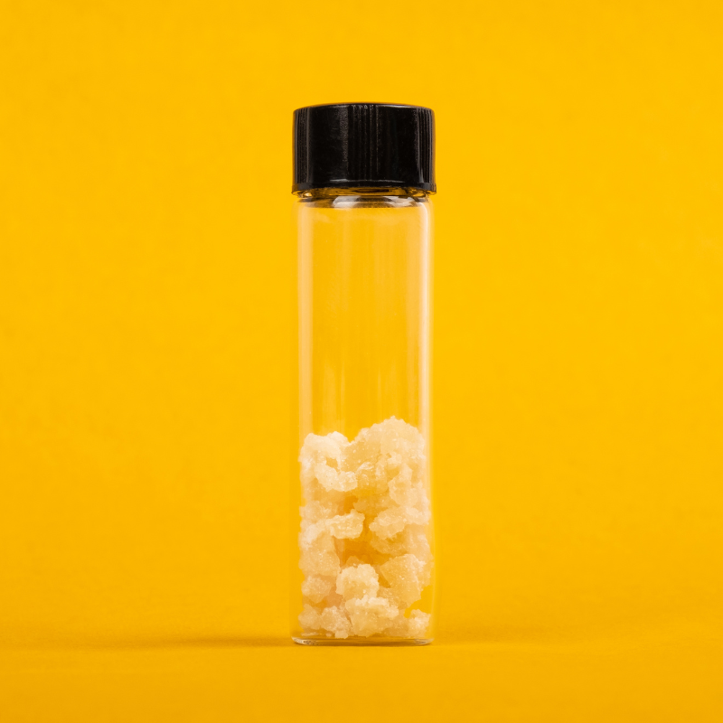 THCA diamonds compared to Delta-9 THC concentrates showing differences in texture and purity