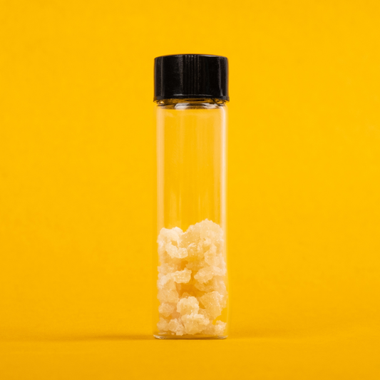 THCA diamonds compared to Delta-9 THC concentrates showing differences in texture and purity