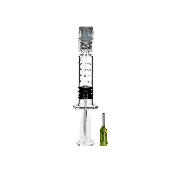 Empty 1ml Glass Syringe with Luer Lock System and Needle Accessories