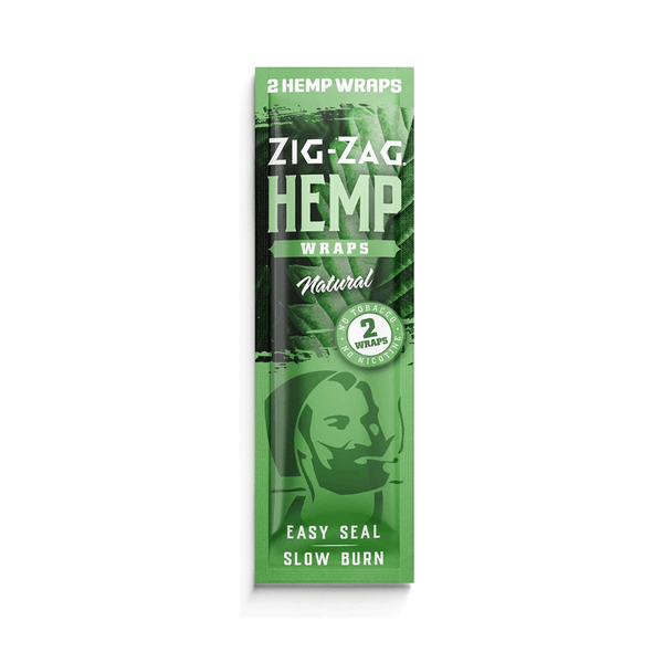 Natural Hemp Zig-Zag Wraps - 2 Pack Hemp Wraps
