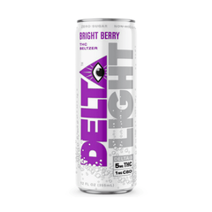 Delta Light Cannabis Water Seltzer - 4 Flavor Drinks Bright Berry / 1 PACK Edibles