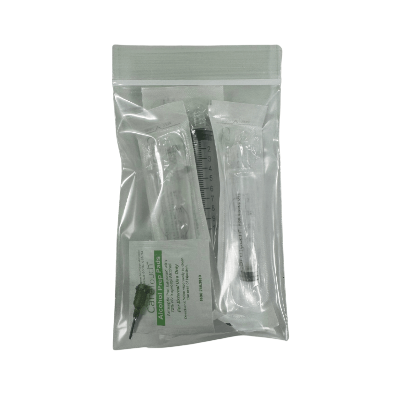 Disposable Syringe Packet for Distillate Oil Accessories