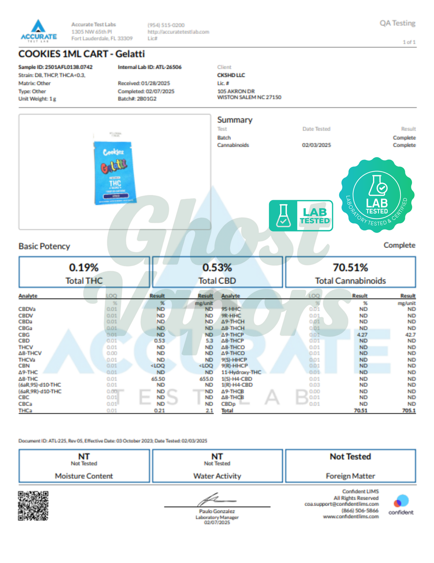 Cookies THC Blend Vape Cartridge – 1 Gram 510 Thread