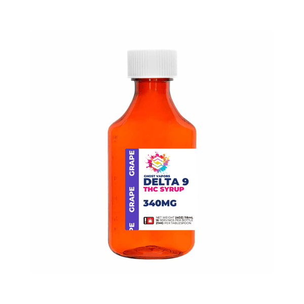 Nano Infused Syrup Delta 9 THC 340MG Grape / 1 Bottle Edibles