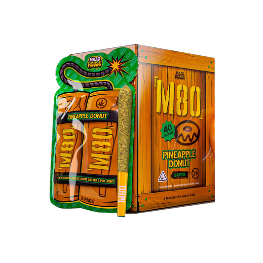 Maad House M80 THC-A Live Resin 8G Pre Roll – 2PK