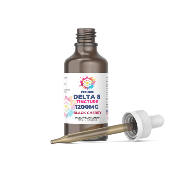 1200MG Delta 8 THC Tincture Bottle Drops