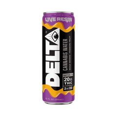 Delta 9 THC Live Resin Cannabis Seltzer Water - 4 Flavor Drinks 1 CAN / Passion Fruit Energy