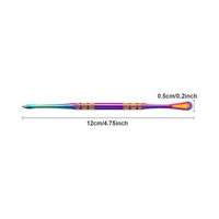 5" Rainbow Stainless Steel Dab Tool