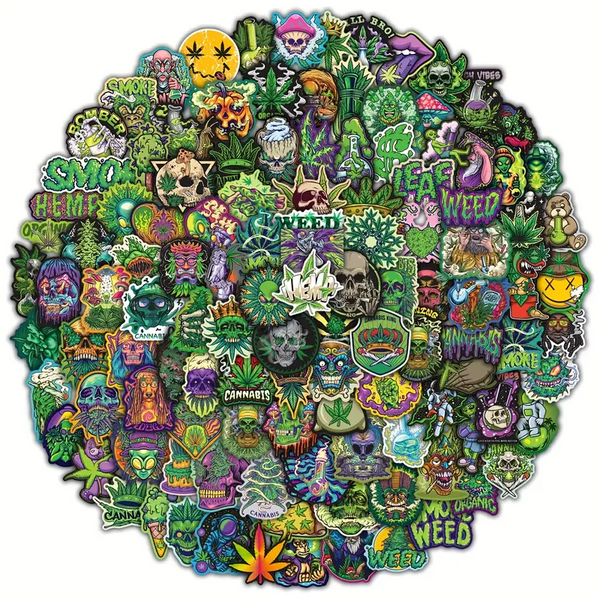 420 Weed Cannabis Stickers